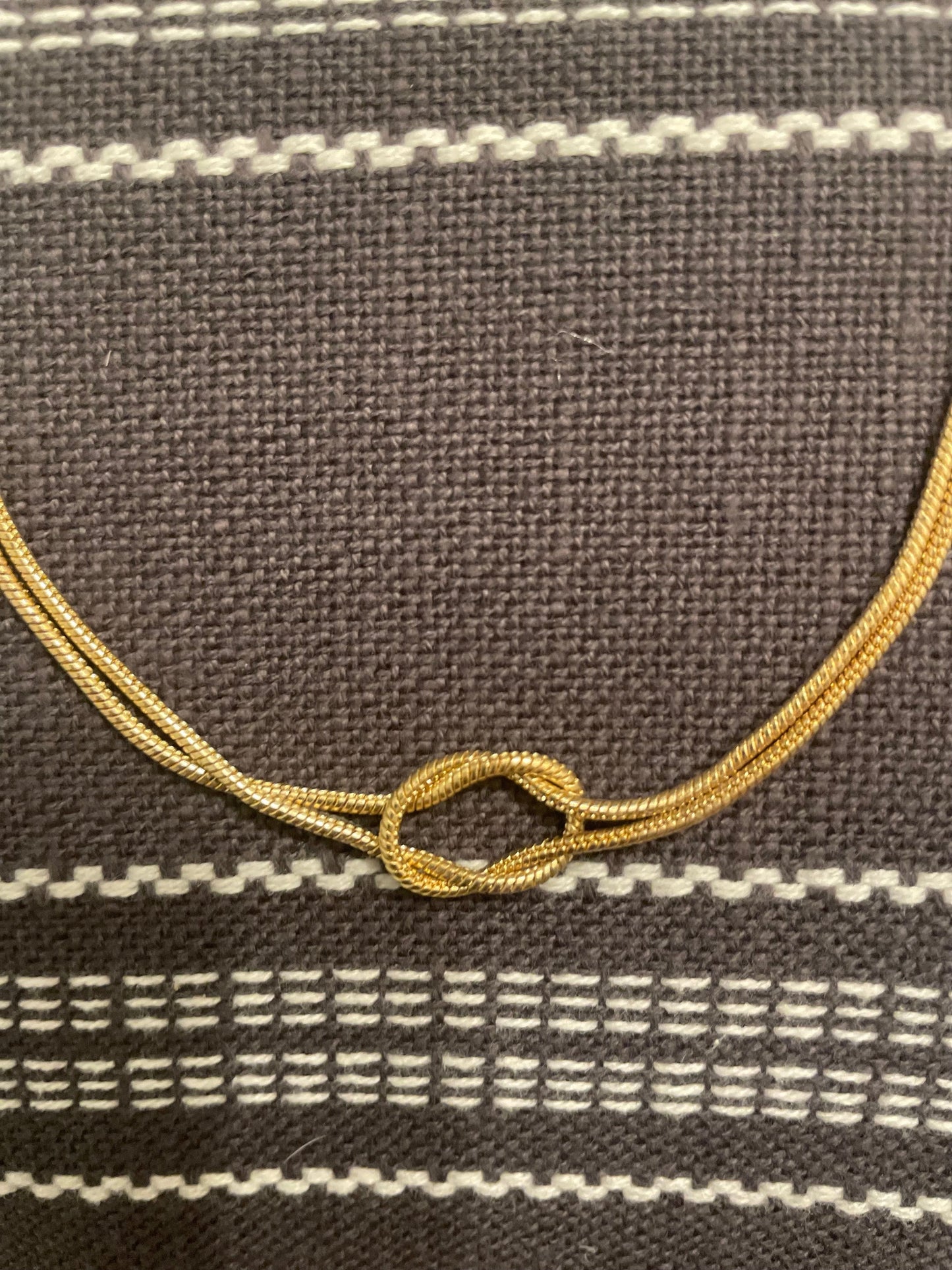 Gold Filled Double Layered Knot Necklace