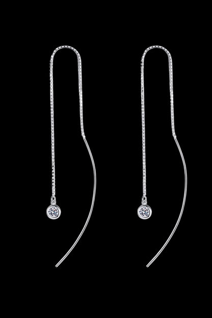 Moissanite 925 Sterling Silver Threader Earrings