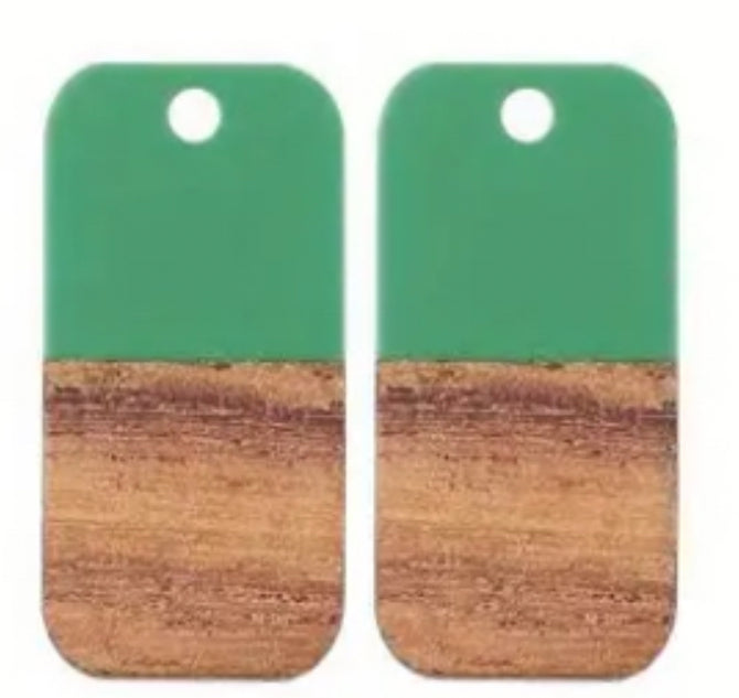 Wood/Acrylic Earrings