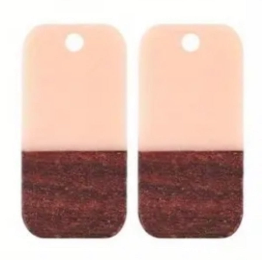 Wood/Acrylic Earrings