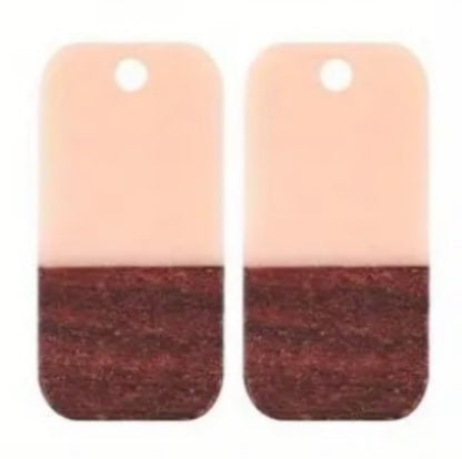 Wood/Acrylic Earrings