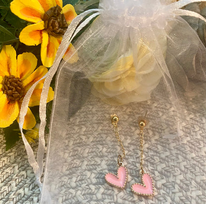 Mini Dangle Heart Earring