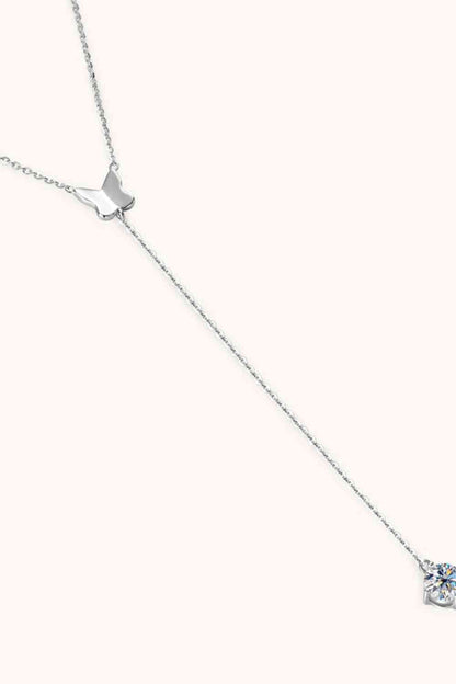 Elegant Moissanite Pendant Necklace 925 Sterling Silver