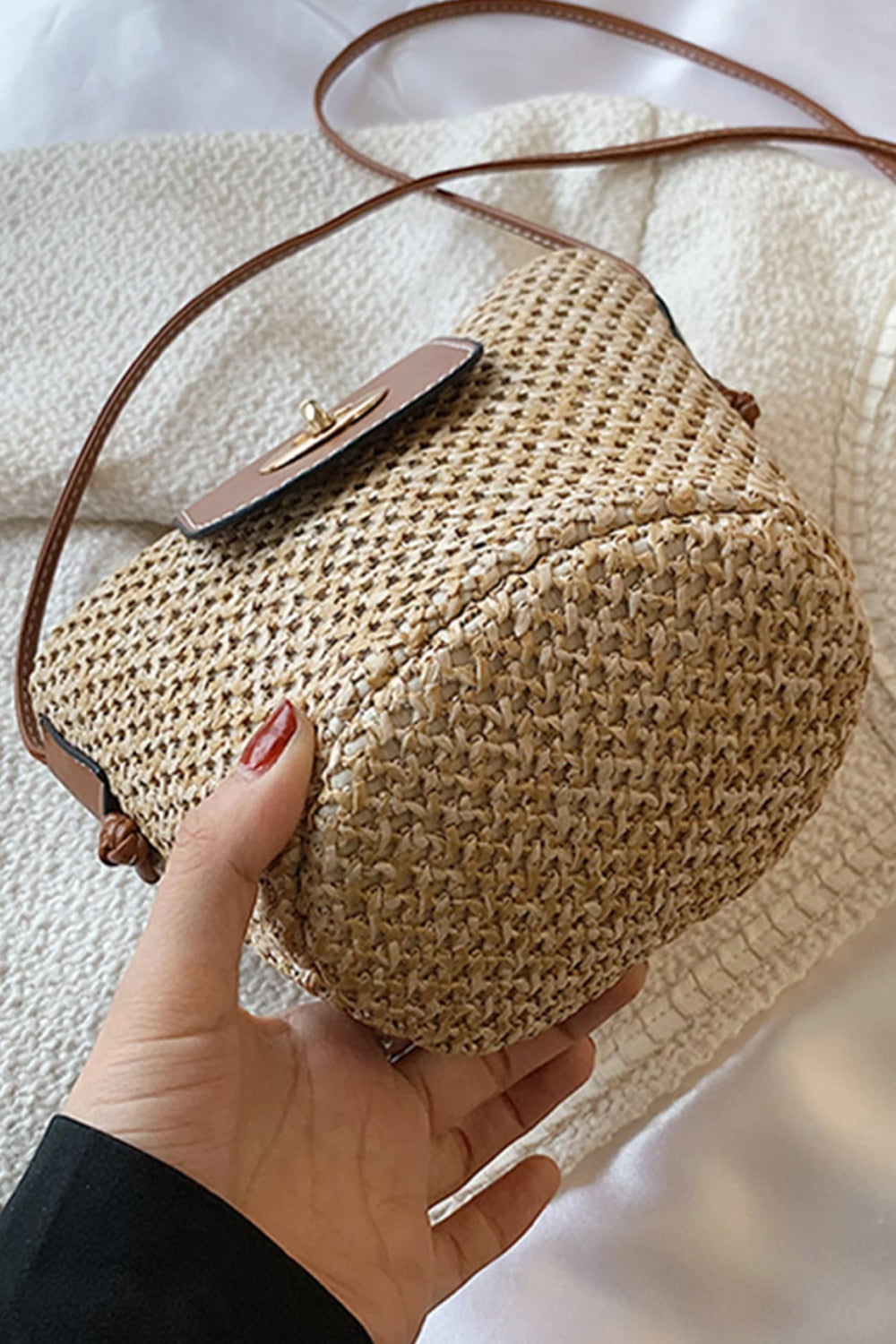 Straw Bucket Bag